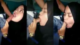 Hijabers Ketagihan Peju Sepong Kontol