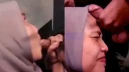 Zilla Hijab Blowjob Crot di Muka