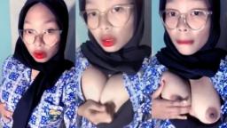 Hijab Abg Baju Batik Pulang Sekolah