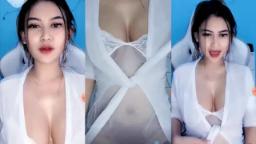 Aoraa Lingerie Putih Pentilnya Coklat Muda